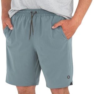 Free Fly Men's Lined Swell Short Quick Dry, UPF 50+ Blue Current Mens Large